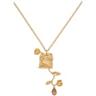 Rochas Homme Gold Charm Necklace