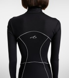 Balenciaga Logo zip-up bodysuit