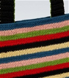 Bode Village Stripe crochet tote bag