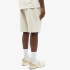 Stone Island Men's Brushed Cotton Sweat Shorts in Plaster