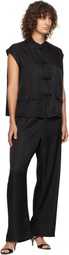 Sleeper Black Sakura Lounge Jacquard Pyjama Set