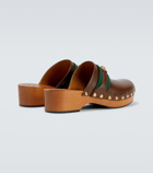 Gucci - Horsebit leather clogs