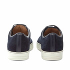 Lanvin Men's Patent Toe-Cap Sneakers in Dark Blue