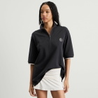 END. Piquet Polo in Cinder Black/Off White