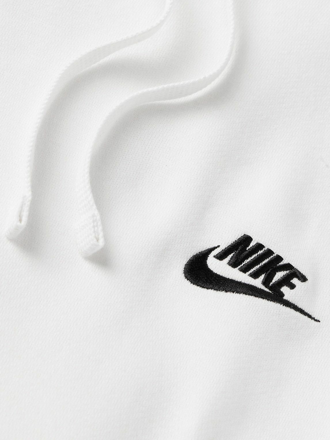 NIKE Sportswear Club Logo-Embroidered Cotton-Blend Jersey Hoodie