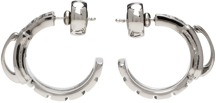 Photo: Givenchy Silver G Zip Hoop Earrings