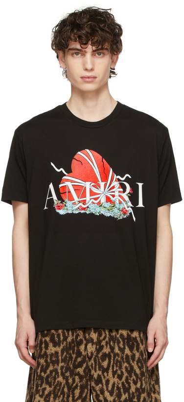 Photo: AMIRI Black Broken Heart T-Shirt