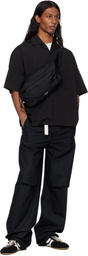 Jil Sander Navy Belted Trousers