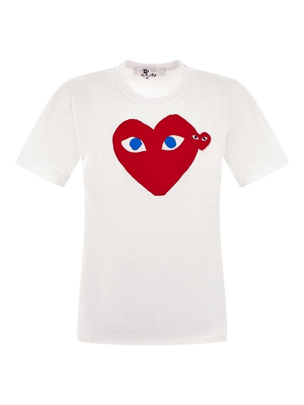 Photo: Comme Des Garçons Play Red Heart T Shirt