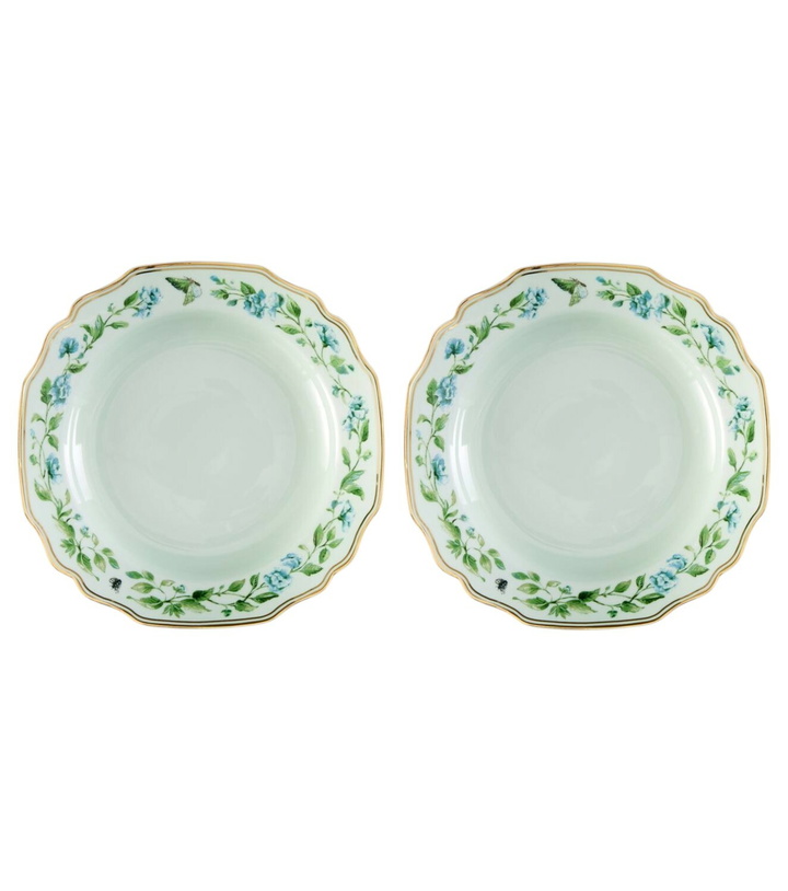 Photo: Aquazzura Casa Secret Garden set of 2 soup plates