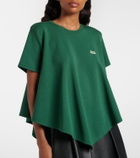 Loewe Asymmetric cotton-blend top