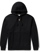 Nike Tennis - NikeCourt Logo-Appliquéd Cotton-Blend Jersey Hoodie - Black