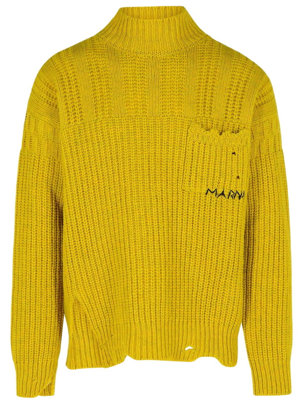 Photo: Marni Mustard Virgin Wool Turtleneck Sweater