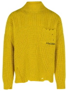 Marni Mustard Virgin Wool Turtleneck Sweater