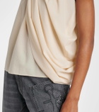 JW Anderson Draped wool-blend top