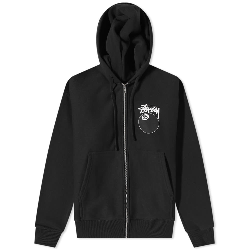 STUSSY 8ball zip-hoodie XLサイズ