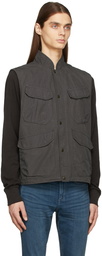 rag & bone Black Ripstop Trent Vest