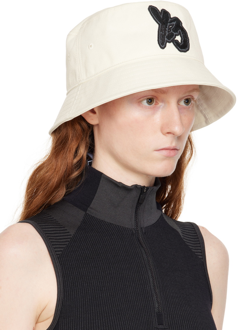 Y-3 White Classic Bucket Hat Y-3