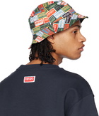 Kenzo Reversible Multicolor Kenzo Paris Label Hat