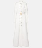 Oscar de la Renta Belted cotton poplin shirt dress