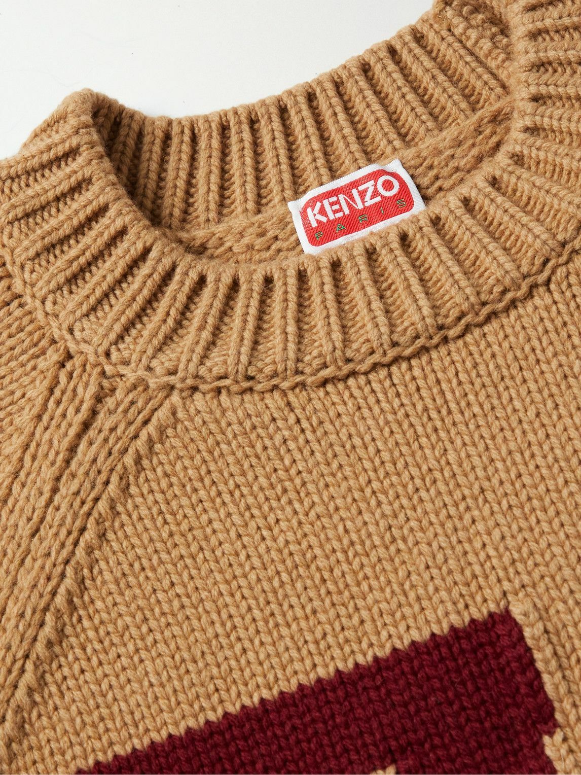 【送料&関税込】Kenzo Jacquard Wool Sweater Kenzo - Jacquard wool sweater vest Kenzo