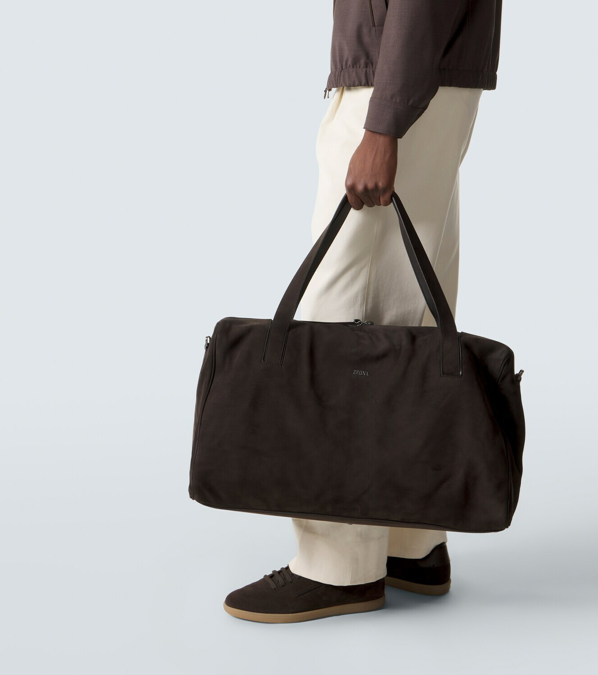 Zegna Leather duffel bag