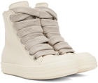 Rick Owens Off-White Jumbo Laced Sneakers