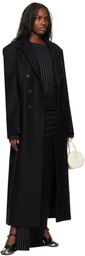 032c Black Portrait Wool Coat