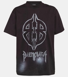 Balenciaga Metal BB oversized cotton jersey T-shirt