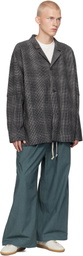 Jan-Jan Van Essche Blue O-Project Easy Wide Sweatpants