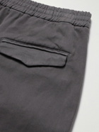 Barena - Tapered Garment-Dyed Stretch Cotton-Gabardine Trousers - Gray