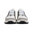 Dsquared2 White and Green Bumpy 551 Sneakers