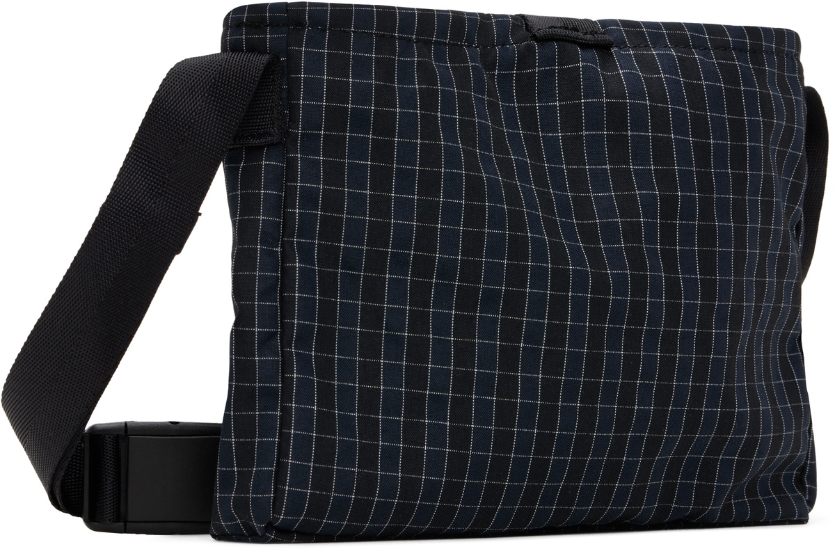 Kijun Navy Check Sacoche Bag