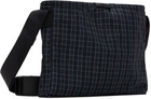 Kijun Navy Check Sacoche Bag