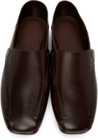 Lemaire Brown Folded Mules