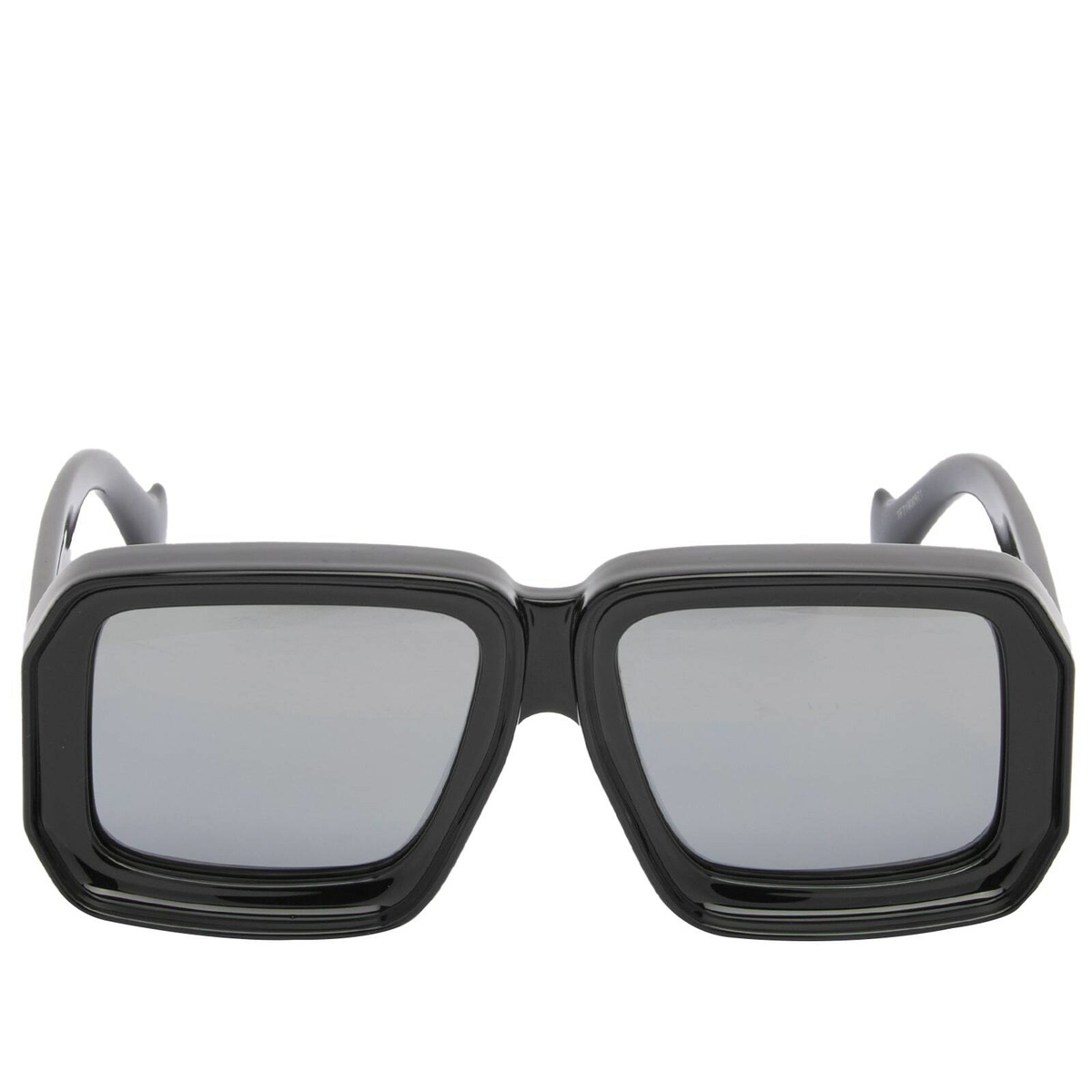 Loewe Eyewear Paula's Ibiza Mask Sunglasses in Black/Silver 