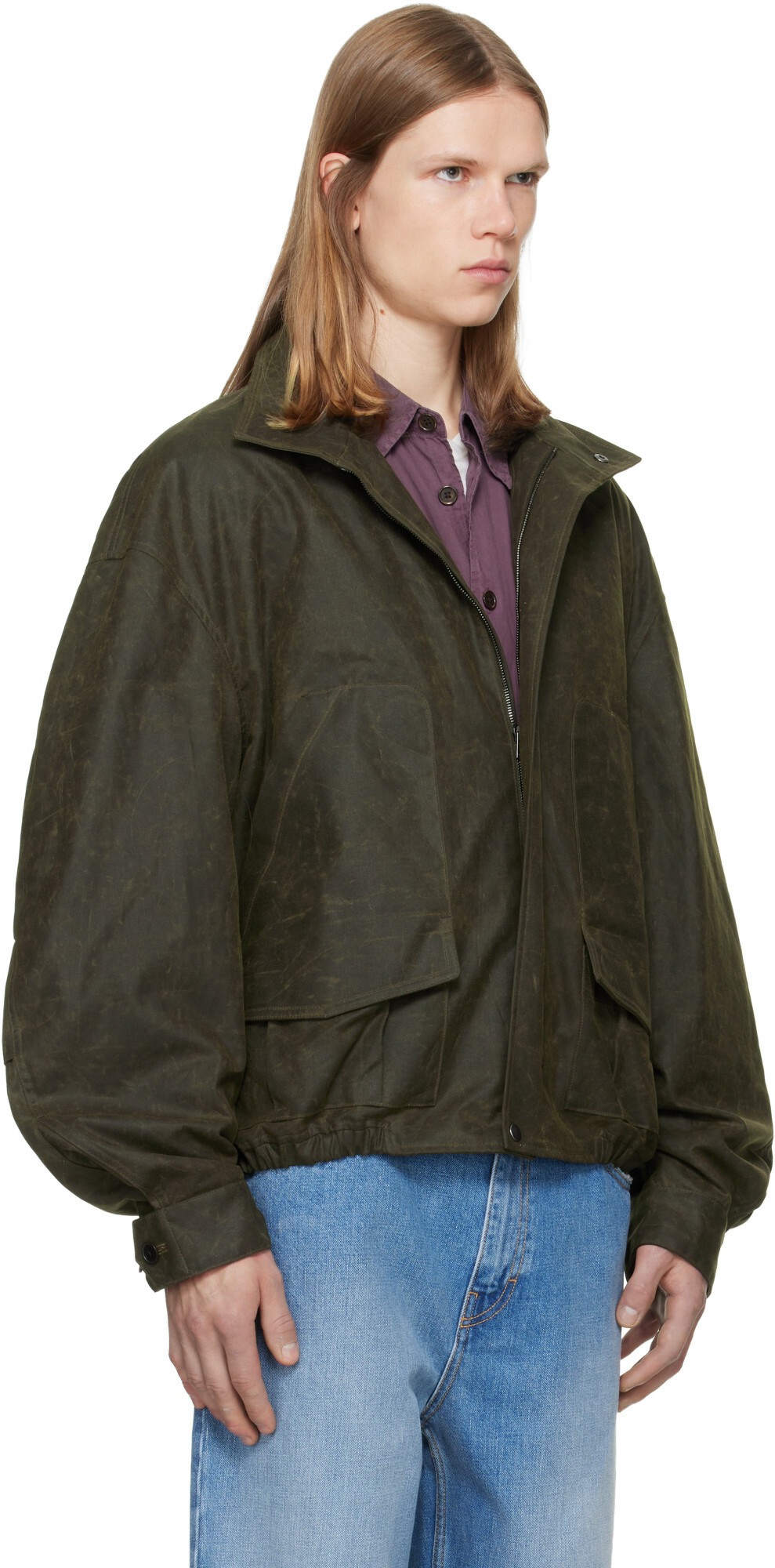 Calvin Klein Collection Brown Donald Bomber Jacket