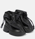 Loewe - Flamenco leather wedge ankle boots