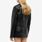 MOWALOLA Women's Faux Leather Embossed Mini Skirt in Black