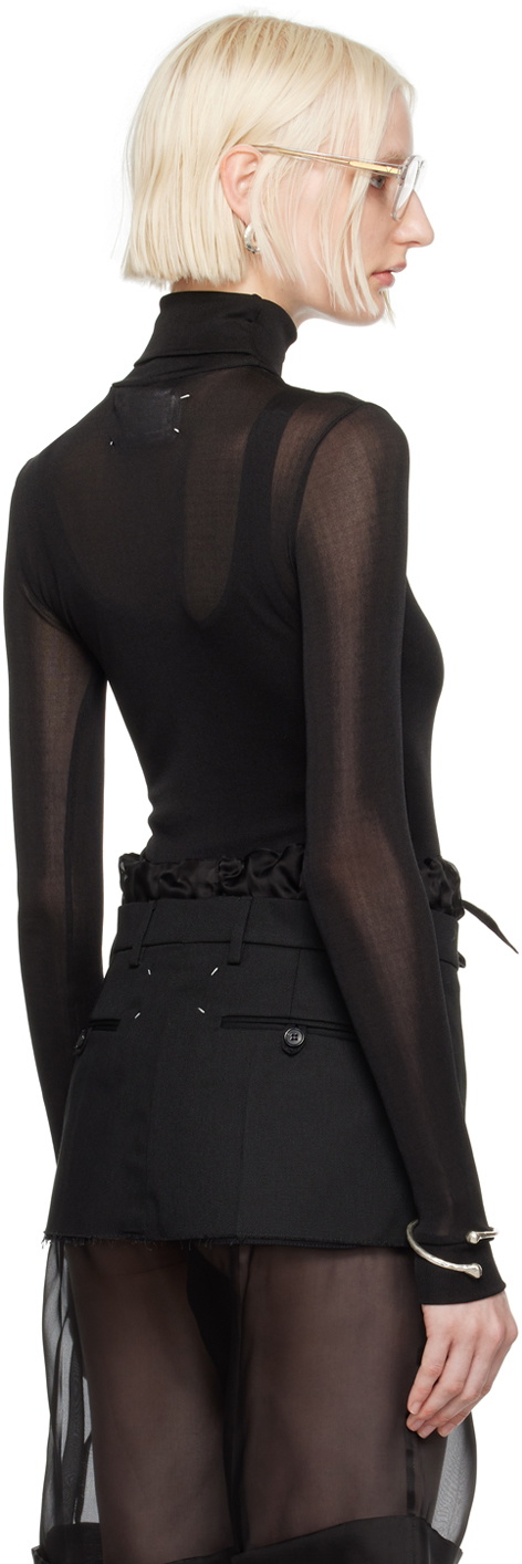 Maison Margiela Black High-Neck Bodysuit