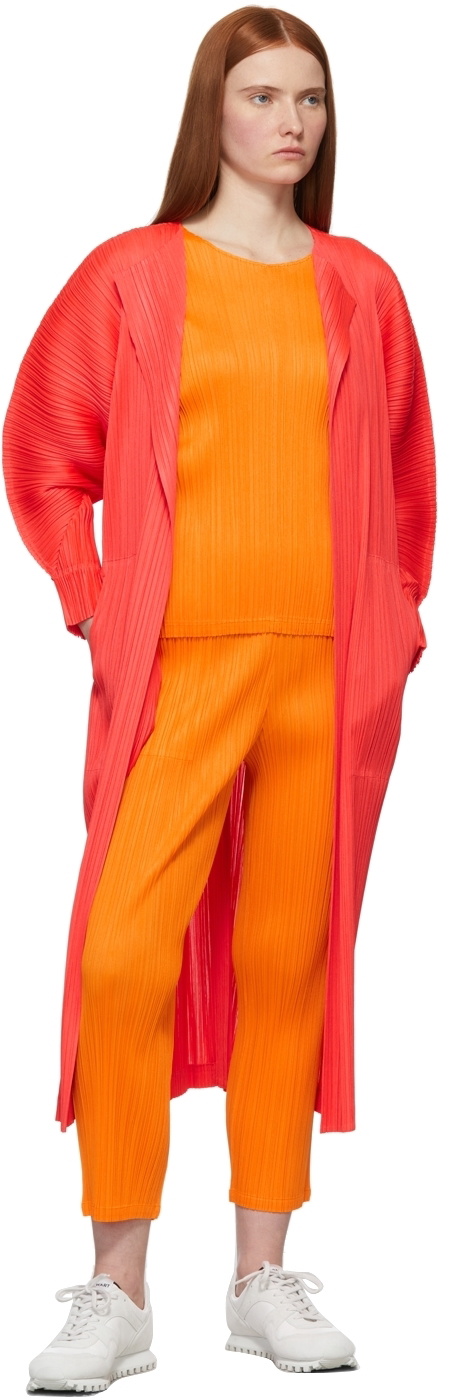 Pleats Please Issey Miyake Orange Monthly Colors January Top