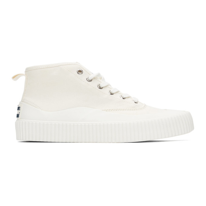 Photo: Maison Kitsune Off-White New Sole High-Top Sneakers