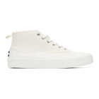 Maison Kitsune Off-White New Sole High-Top Sneakers