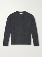 mfpen - Ribbed Bouclé T-Shirt - Gray