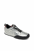 Diesel S-Pagodha-Quilted metallic sneakers - Sneakers Womens in Silver