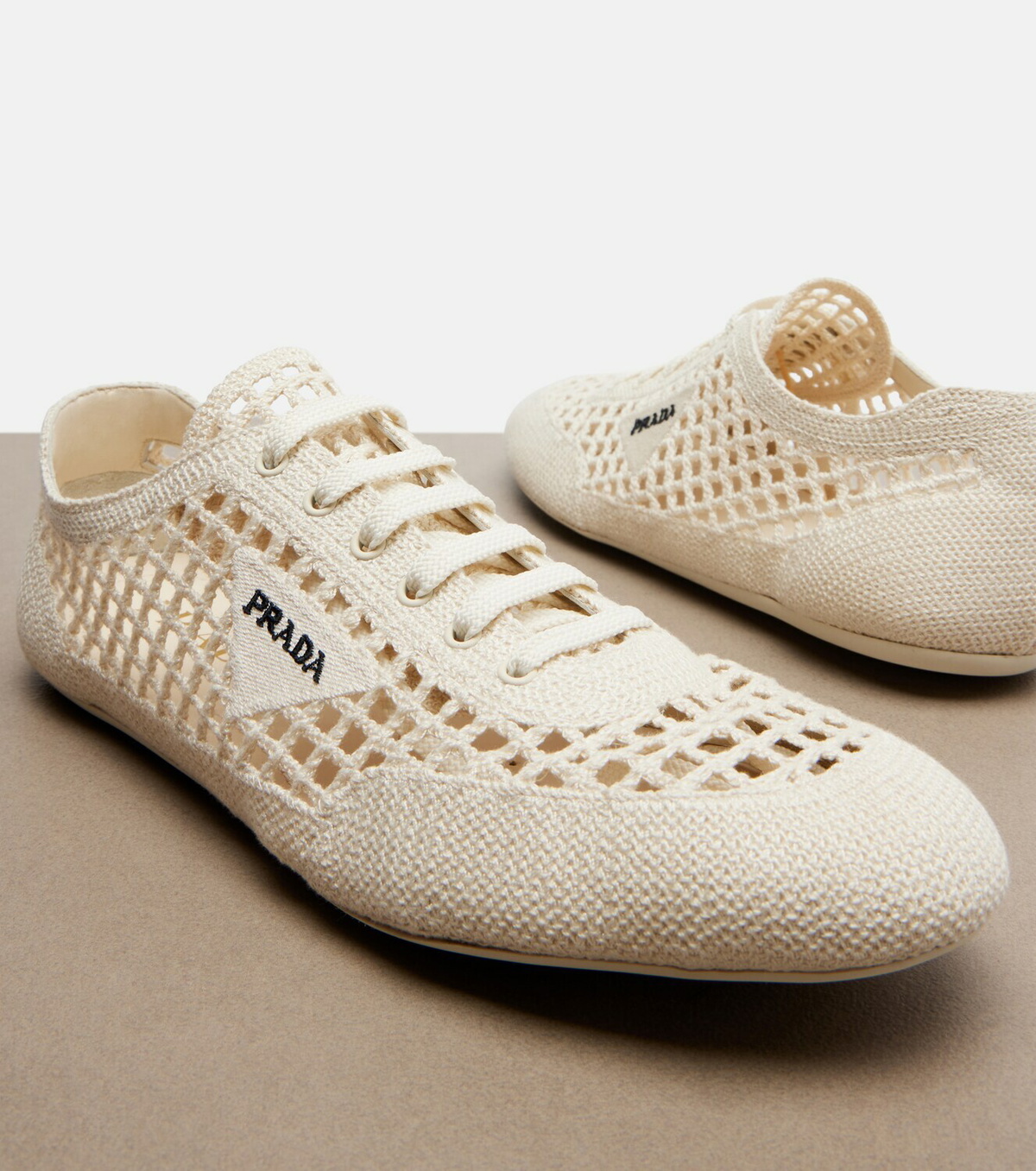 Prada Collapse crochet sneakers