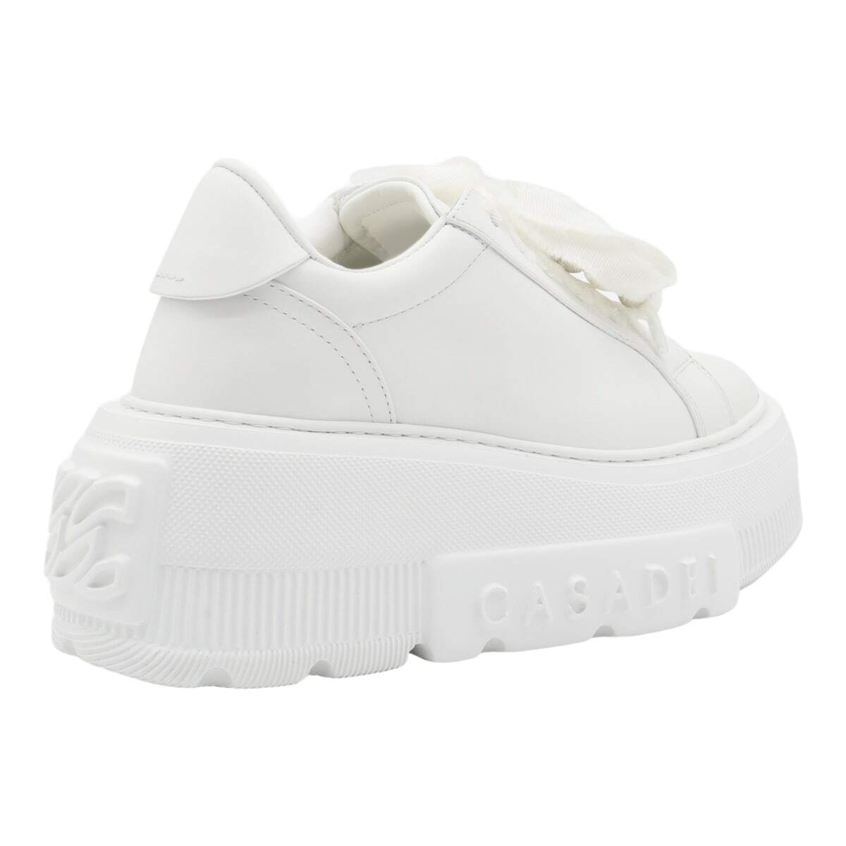 Casadei White Leather Nexus Sneakers
