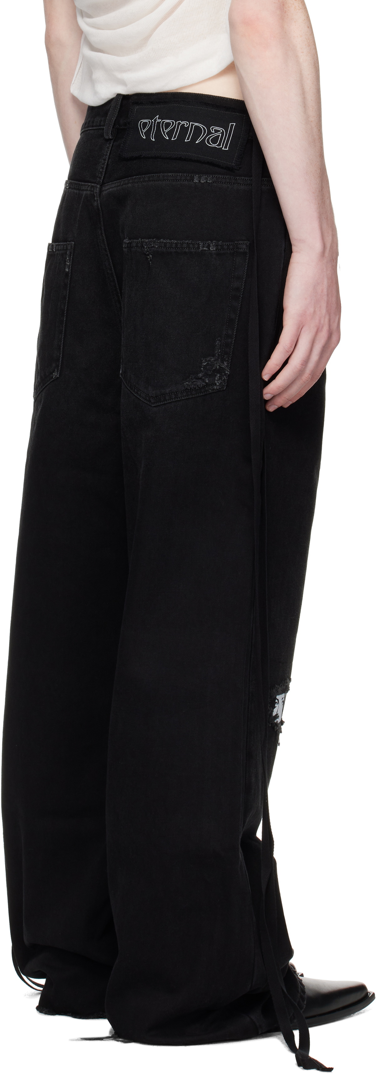 Ann Demeulemeester Black Olan 5 Pocket High-Comfort Jeans