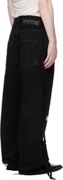 Ann Demeulemeester Black Olan 5 Pocket High-Comfort Jeans