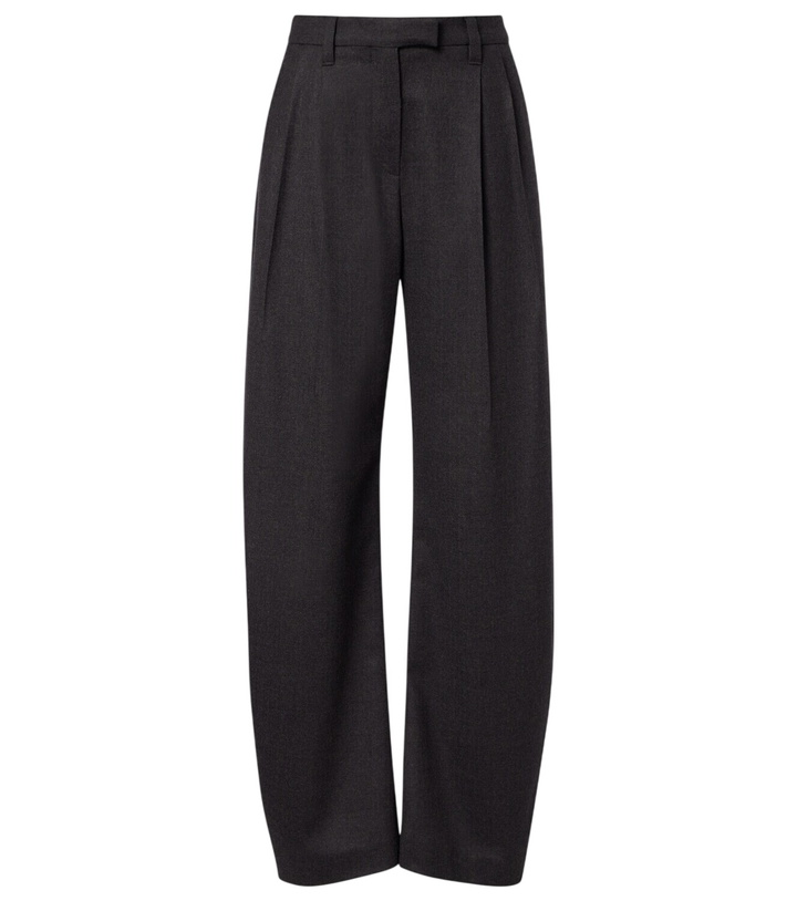 Photo: Brunello Cucinelli Virgin wool wide-leg pants